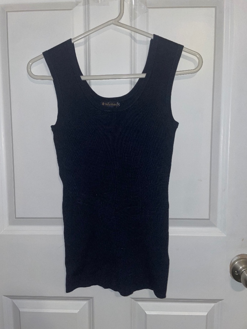 Brooks Brothers Women’s Ribbed Tank Top Navy Blue Sz Sm NWT (Flawed)Retail $198